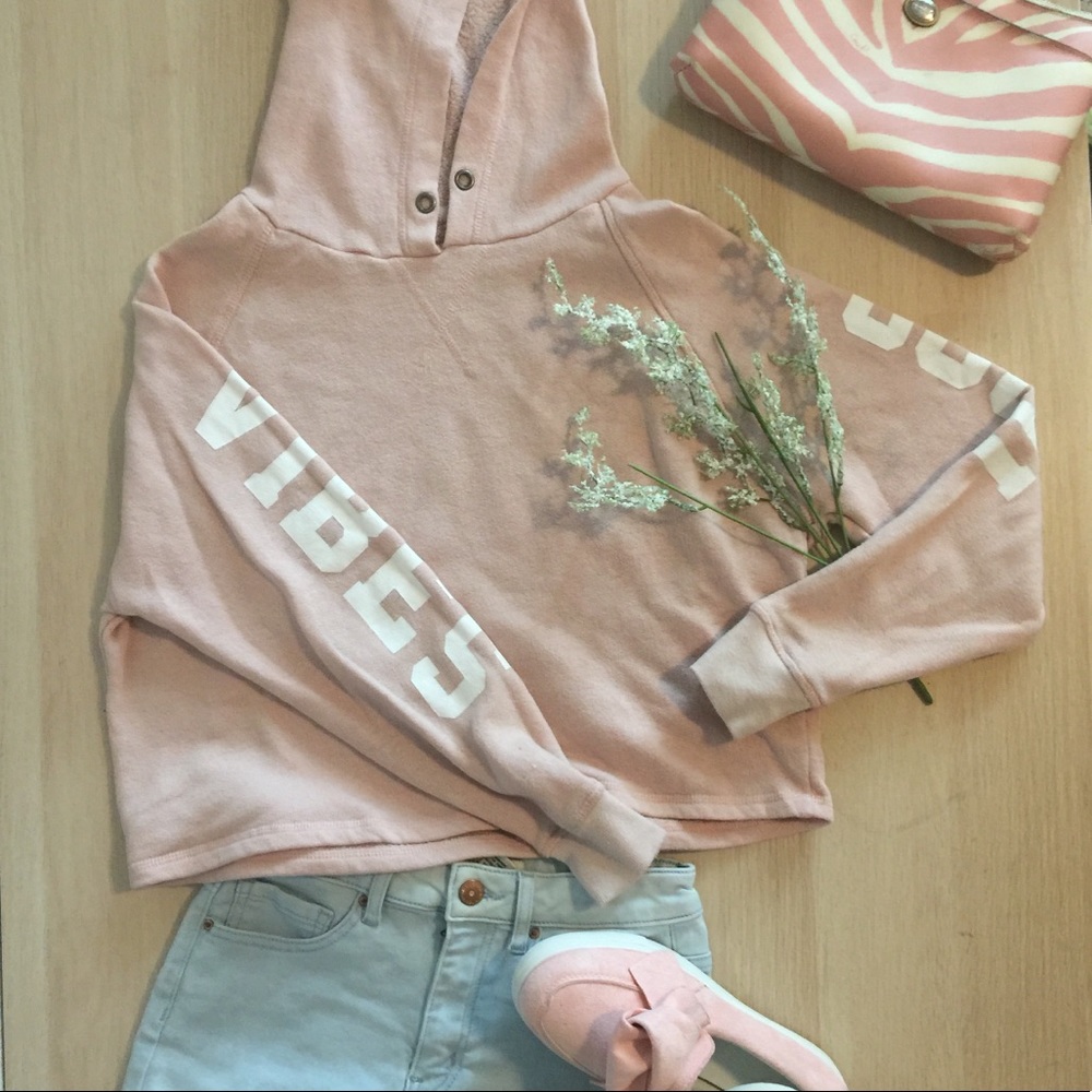 “Cool Vibes” Forever 21 cropped sweater